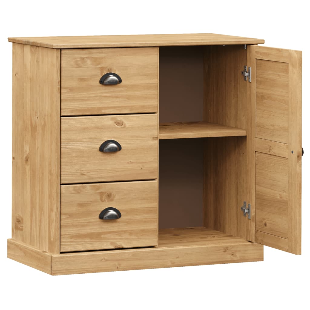 Sideboard mit Schubladen VIGO 78x40x75 cm Massivholz Kiefer